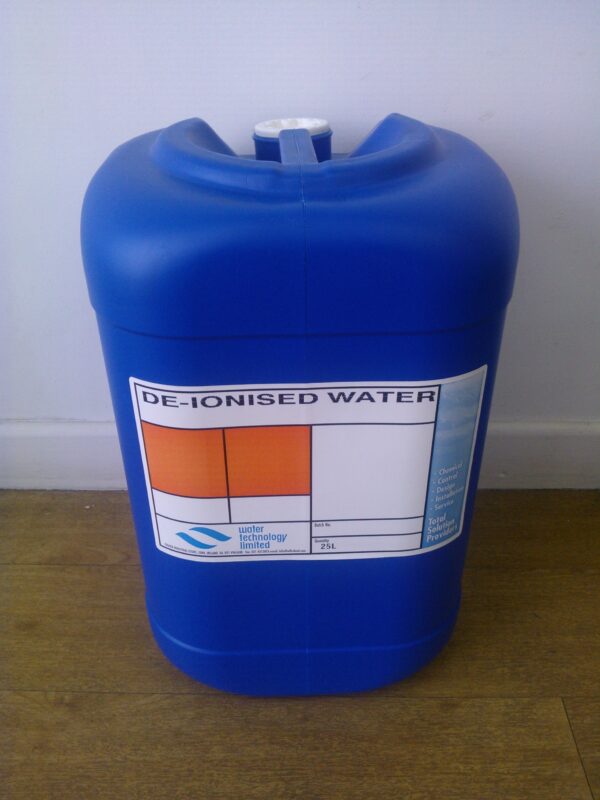 Deionised water 25 lts
