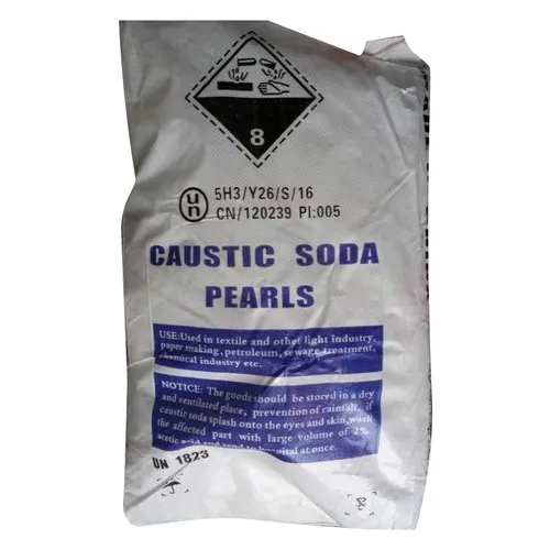 Caustic soda pearls