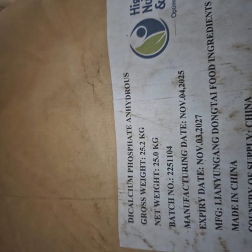 Dicalcium Phosphate Food-grade dicalcium phosphate supplied by System Star Industrial Products in tanzania