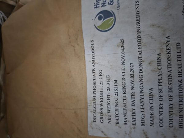 Dicalcium Phosphate Food-grade dicalcium phosphate supplied by System Star Industrial Products in tanzania
