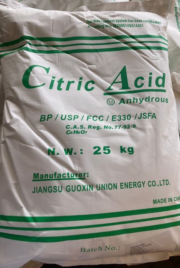 Citric Acid High-quality citric acid supplied by System Star Industrial Products in Ethiopia