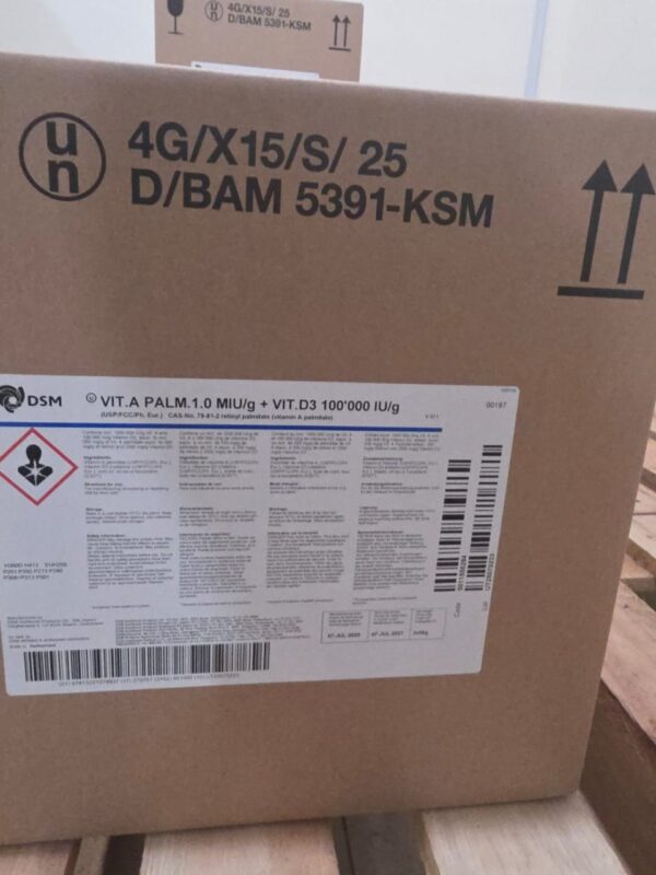Food and feed grade Vitamin A Palmitate supplied in Uganda