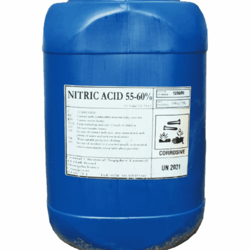 Nitric Acids Nitric acid industrial chemical for metal treatment, laboratory use, and chemical manufacturing supplied by System Star Industrial in East Africa