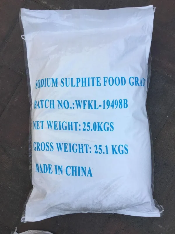 Sodium sulphites white crystalline powder used in water treatment, textile processing, paper manufacturing, and industrial applications supplied by System Star Industrial in East Africa