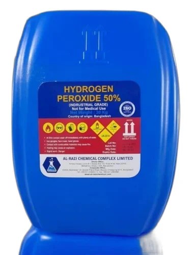 Hydrogen Peroxide 50% Hydrogen peroxide 50 percent liquid for industrial water treatment and textile bleaching supplied by System Star Industrial in East Africa