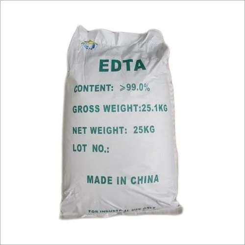 EDTA (Ethylenediaminetetraacetic) EDTA chelating agent powder used in detergents, cosmetics, water treatment, and industrial cleaning supplied by System Star Industrial in East Africa