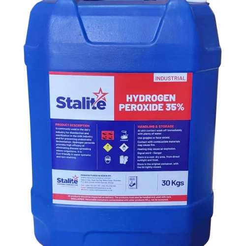 Hydrogen Peroxides Hydrogen peroxides clear industrial liquid for water treatment, textile bleaching, disinfectant production, and industrial cleaning supplied by System Star Industrial in East Africa