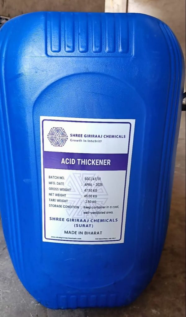 Acid Thickener Acid thickener chemical additive for toilet cleaners, descalers, and industrial acid cleaning products supplied by System Star Industrial in East Africa