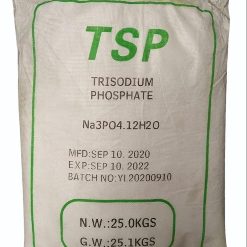 Trisodium Phosphates (TSP) Trisodium phosphates white crystalline powder used for industrial cleaning, degreasing, detergent production, and surface preparation supplied by System Star Industrial in East Africa
