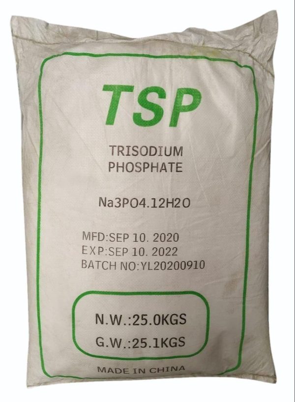 Trisodium Phosphates (TSP) Trisodium phosphates white crystalline powder used for industrial cleaning, degreasing, detergent production, and surface preparation supplied by System Star Industrial in East Africa
