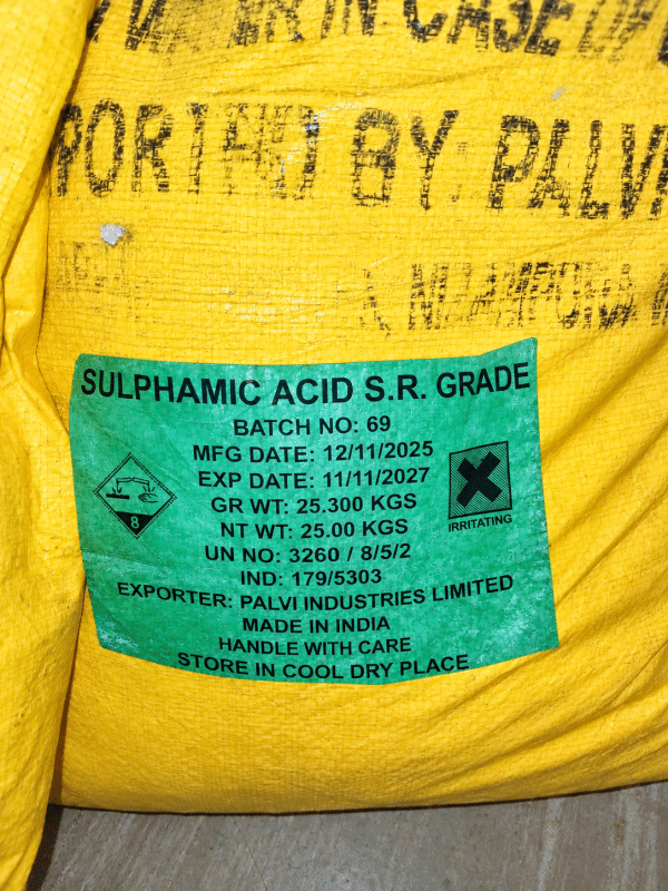 Sulphamic Acid supplier in Kenya 25kg bag